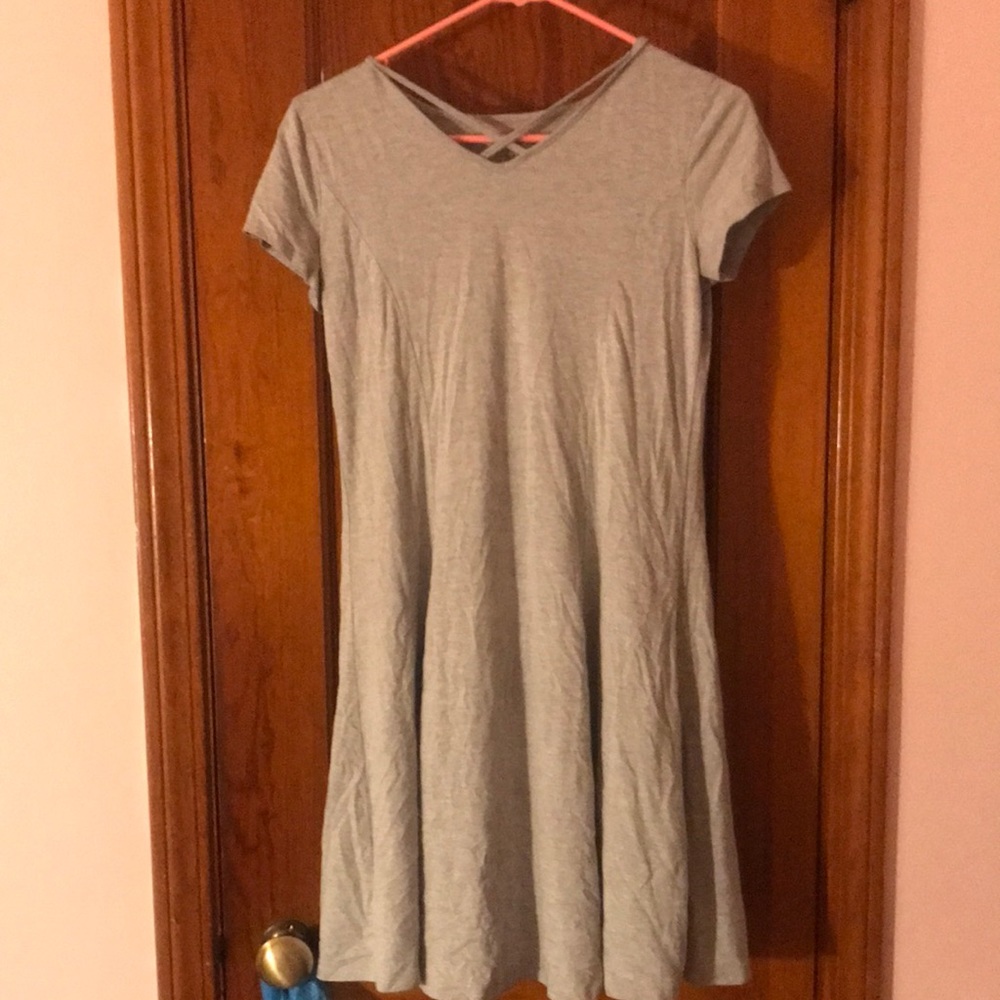 loose gray dress